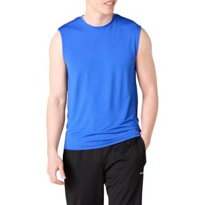imageAmazon Essentials Mens Active Tech Stretch Workout Tank BaselayerBlue