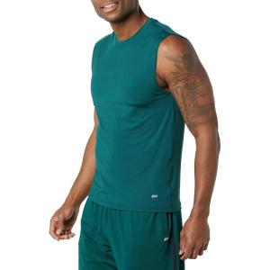 imageAmazon Essentials Mens Active Tech Stretch Workout Tank BaselayerDark Green