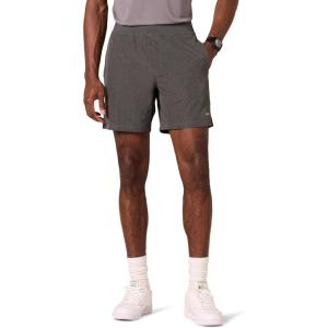 imageAmazon Essentials Mens Performance Stretch Woven 7quot Training ShortCharcoal Heather