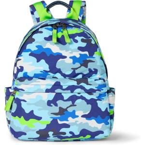 imageAmazon Essentials Unisex Kids Nylon BackpackSky Blue Crazy Camo