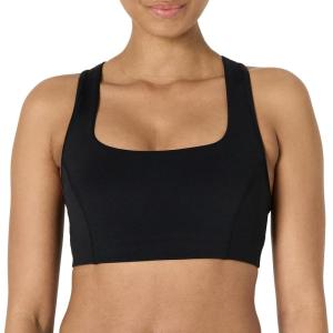 imageAmazon Essentials Womens Active FormFlex Buttery Soft Light Support Square Neck Racerback Sports BraBlack