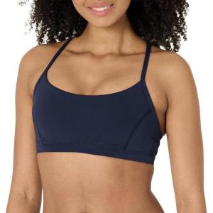 imageAmazon Essentials Womens Active FormFlex Buttery Soft Light Support YBack Thin Strap Yoga Sports BraNavy