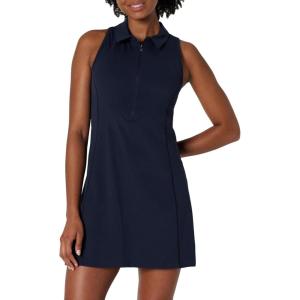imageAmazon Essentials Womens Active Formflex Buttery Soft Polo Tennis Dress with Builtin Bra ampamp ShortsNavy