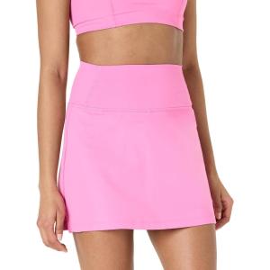 imageAmazon Essentials Womens Active Formflex Buttery Soft Tennis Skirt with Builtin Shorts with PocketsFlamingo Pink