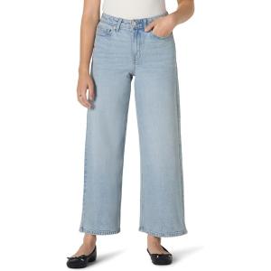 imageAmazon Essentials Womens High Rise Wide Leg JeanIced Blue Light Wash