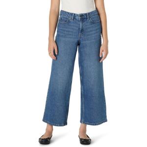 imageAmazon Essentials Womens High Rise Wide Leg JeanMedium Blue Vintage