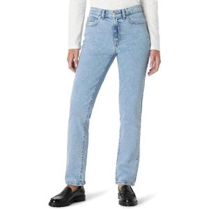 imageAmazon Essentials Womens HighRise Straight Leg JeanTinted Ice Light Wash