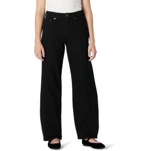 imageAmazon Essentials Womens Low Stretch HighRise Barrel Leg JeanBlack
