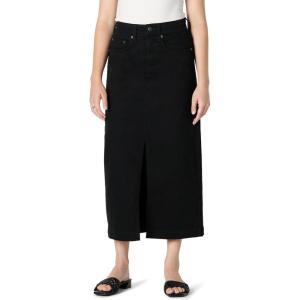 imageAmazon Essentials Womens Low Stretch RegularFit HighRise Long Jean SkirtBlack