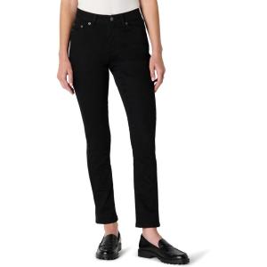 imageAmazon Essentials Womens Medium Stretch SlimFit MidRise Straight Leg JeanBlack