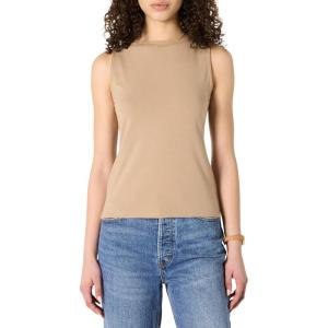 imageAmazon Essentials Womens SlimFit Rib Knit Boatneck Layering TankTan