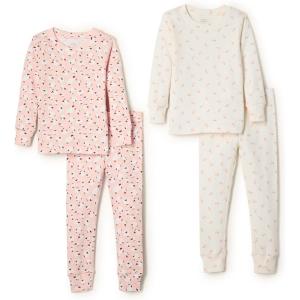 imageAmazon Essentials x Sofia Grainge Unisex Babies Toddlers and Kids SnugFit Cotton Pajamas Pack of 2Little BunniesSheep