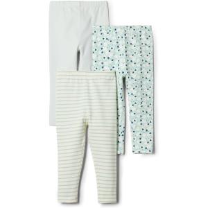 imageAmazon Essentials x Sofia Grainge Unisex Toddlers and Babies Legging Pack of 3Pale GreenSheepStripe