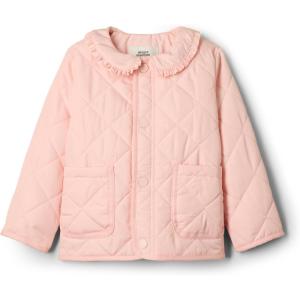 imageAmazon Essentials x Sofia Grainge Unisex Toddlers and Babies Midweight Field Jacket with RufflePink