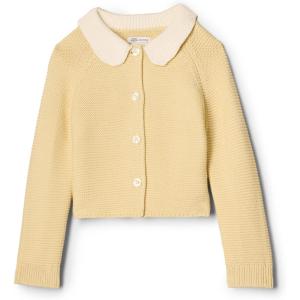 imageAmazon Essentials x Sofia Grainge Unisex Toddlers and Babies Peter Pan Collar Sweater JacketButter Yellow