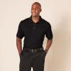imageAmazon Essentials Mens Golf Polo Shirt MoistureWicking Quick Dry Short SleeveBlack