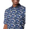 imageAmazon Essentials Mens Golf Polo Shirt MoistureWicking Quick Dry Short SleeveBlue Fish