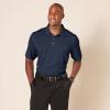 imageAmazon Essentials Mens Golf Polo Shirt MoistureWicking Quick Dry Short SleeveDark Navy