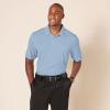 imageAmazon Essentials Mens Golf Polo Shirt MoistureWicking Quick Dry Short SleeveLight Blue