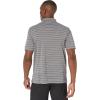 imageAmazon Essentials Mens Golf Polo Shirt MoistureWicking Quick Dry Short SleeveMedium Grey Heather White Stripe