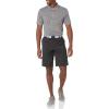imageAmazon Essentials Mens Golf Polo Shirt MoistureWicking Quick Dry Short SleeveMedium Grey Heather White Stripe