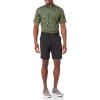 imageAmazon Essentials Mens Golf Polo Shirt MoistureWicking Quick Dry Short SleeveOlive Hibiscus Flower