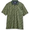 imageAmazon Essentials Mens Golf Polo Shirt MoistureWicking Quick Dry Short SleeveOlive Hibiscus Flower