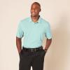 imageAmazon Essentials Mens Golf Polo Shirt MoistureWicking Quick Dry Short SleevePale Aqua Blue