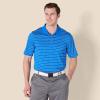 imageAmazon Essentials Mens Golf Polo Shirt MoistureWicking Quick Dry Short SleeveRoyal Blue White Mini Stripe
