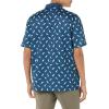 imageAmazon Essentials Mens Golf Polo Shirt MoistureWicking Quick Dry Short SleeveTeal Blue Birds Print