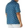 imageAmazon Essentials Mens Golf Polo Shirt MoistureWicking Quick Dry Short SleeveTeal Blue Birds Print