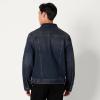 imageAmazon Essentials Mens Low Stretch RegularFit Denim JacketTinted Dark Wash