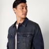imageAmazon Essentials Mens Low Stretch RegularFit Denim JacketTinted Dark Wash