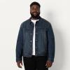 imageAmazon Essentials Mens Low Stretch RegularFit Denim JacketTinted Dark Wash
