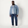 imageAmazon Essentials Mens Low Stretch RegularFit Denim JacketTinted Light Wash