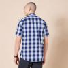imageAmazon Essentials Mens RegularFit ShortSleeve Poplin ShirtBlue Buffalo Check