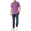imageAmazon Essentials Mens RegularFit ShortSleeve Poplin ShirtBlue Floral
