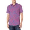 imageAmazon Essentials Mens RegularFit ShortSleeve Poplin ShirtBlue Floral