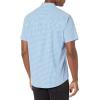 imageAmazon Essentials Mens RegularFit ShortSleeve Poplin ShirtBlue Gingham