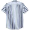 imageAmazon Essentials Mens RegularFit ShortSleeve Poplin ShirtBlue White Stripe