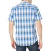 imageAmazon Essentials Mens RegularFit ShortSleeve Poplin ShirtBlueGrey