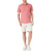 imageAmazon Essentials Mens RegularFit ShortSleeve Poplin ShirtCoral Pink White Dots