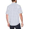 imageAmazon Essentials Mens RegularFit ShortSleeve Poplin ShirtDark Blue White Plaid