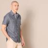 imageAmazon Essentials Mens RegularFit ShortSleeve Poplin ShirtGrey