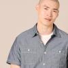 imageAmazon Essentials Mens RegularFit ShortSleeve Poplin ShirtGrey