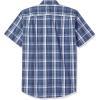 imageAmazon Essentials Mens RegularFit ShortSleeve Poplin ShirtNavy Medium Plaid