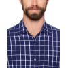 imageAmazon Essentials Mens RegularFit ShortSleeve Poplin ShirtNavy Windowpane
