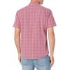 imageAmazon Essentials Mens RegularFit ShortSleeve Poplin ShirtWashed Red Plaid