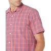 imageAmazon Essentials Mens RegularFit ShortSleeve Poplin ShirtWashed Red Plaid