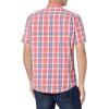 imageAmazon Essentials Mens RegularFit ShortSleeve Poplin ShirtWashed Red Windowpane